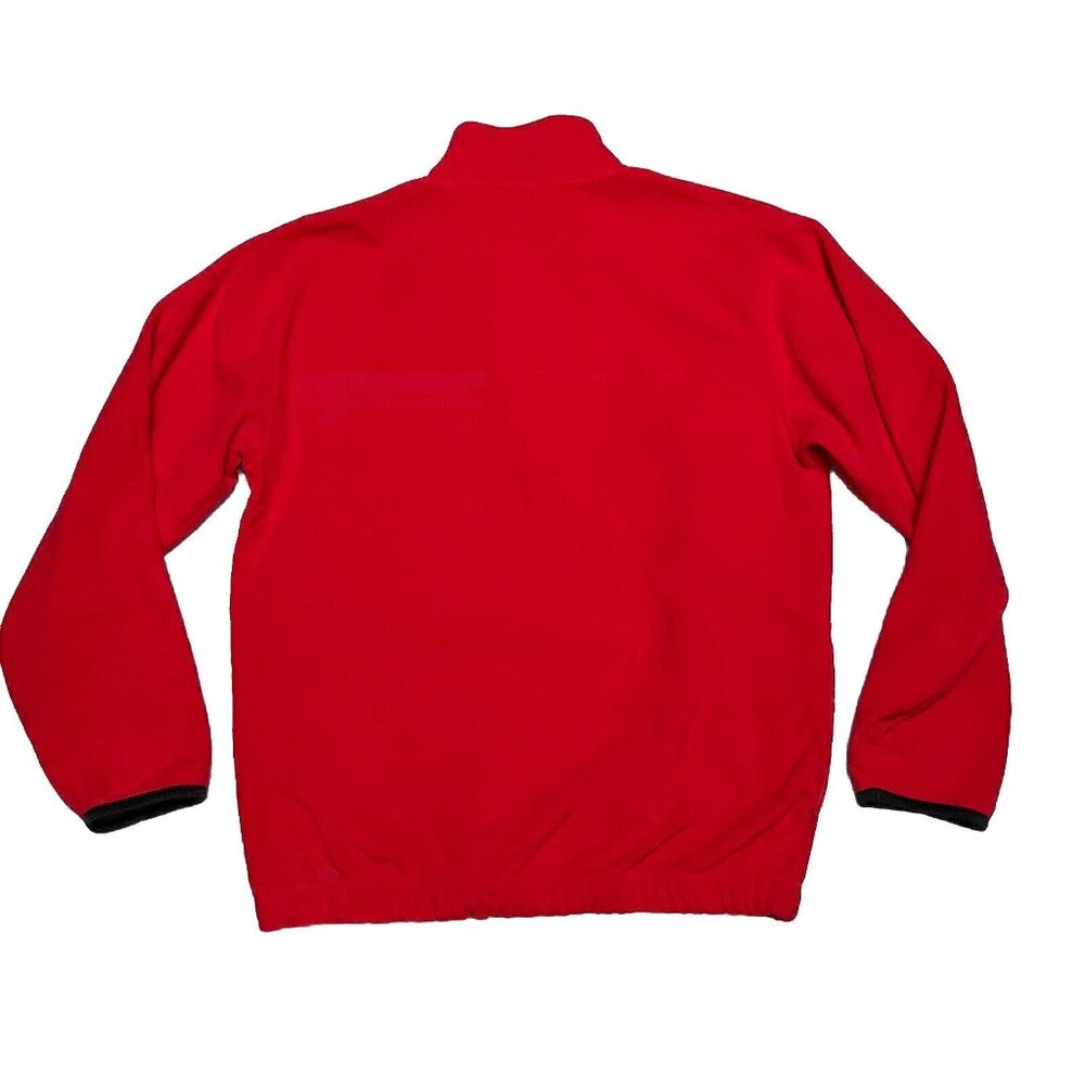 Walt Disney World Pullover Zip Up Sweater Red Christmas Mickey Mouse Medium - Picture 2 of 6